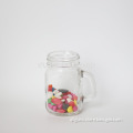 4oz Mini Glass Mason Jar Candle Holder Shot Glass Wax Jar With Handle